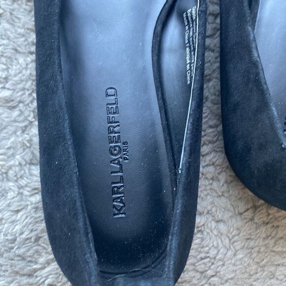 Karl lagerfield square toe flats size 9.5 .. brand new - Picture 3 of 4